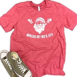 Where My Ho's At Men's Christmas Shirt